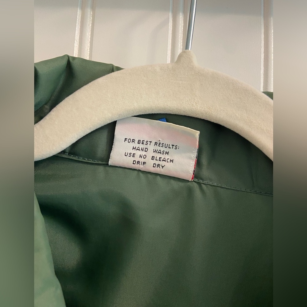 Vintage Birdie Green Coach Jacket Windbreaker Snap George Woods Open Golf XXL - Picture 5 of 10